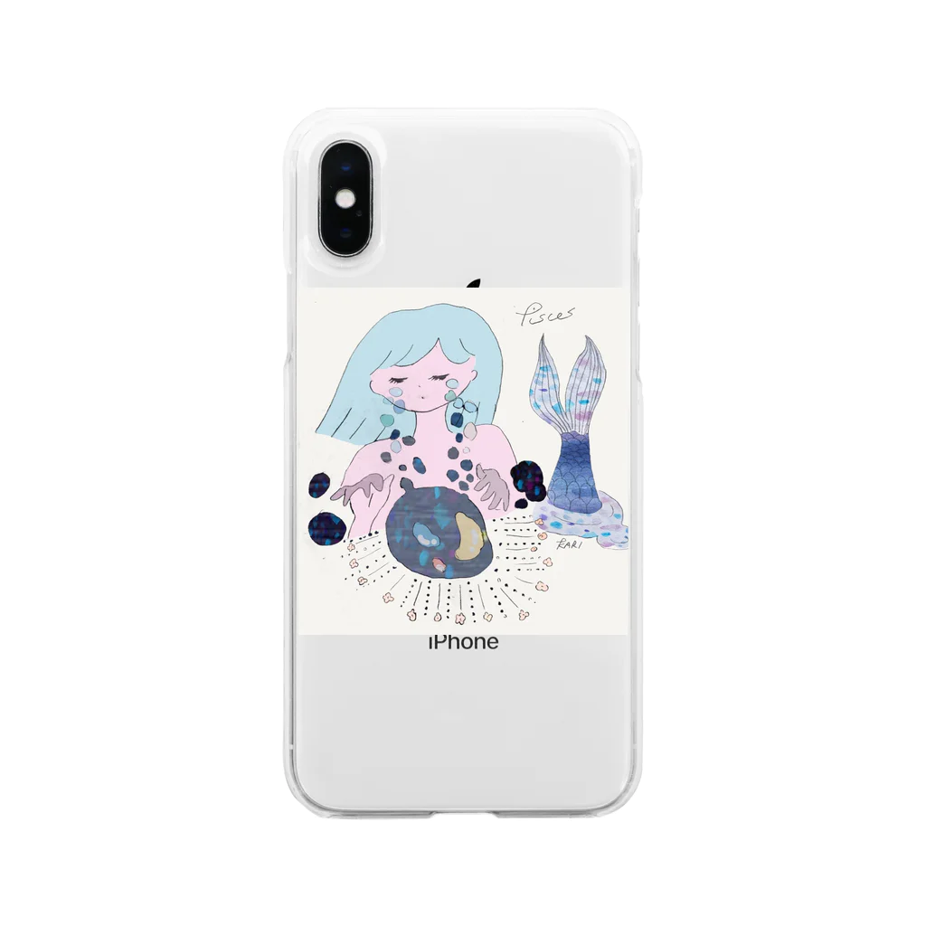 maichogoriの魚座 Soft Clear Smartphone Case