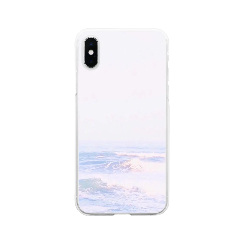 夜脈カセツのunicorn sea Soft Clear Smartphone Case