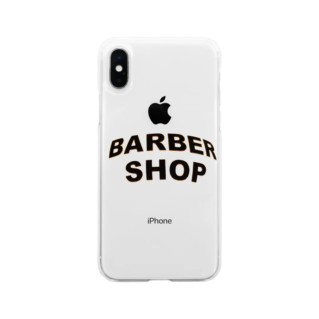 barbershopのBARBER SHOP ソフトクリアスマホケース