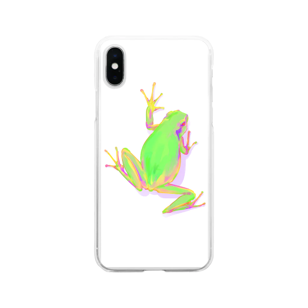 サクライのカエルケース Soft Clear Smartphone Case