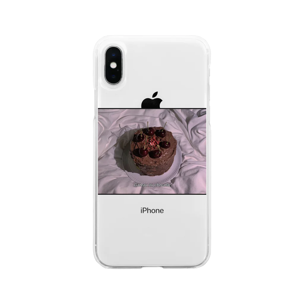 tokoのGateau au chocolat phone case. ソフトクリアスマホケース