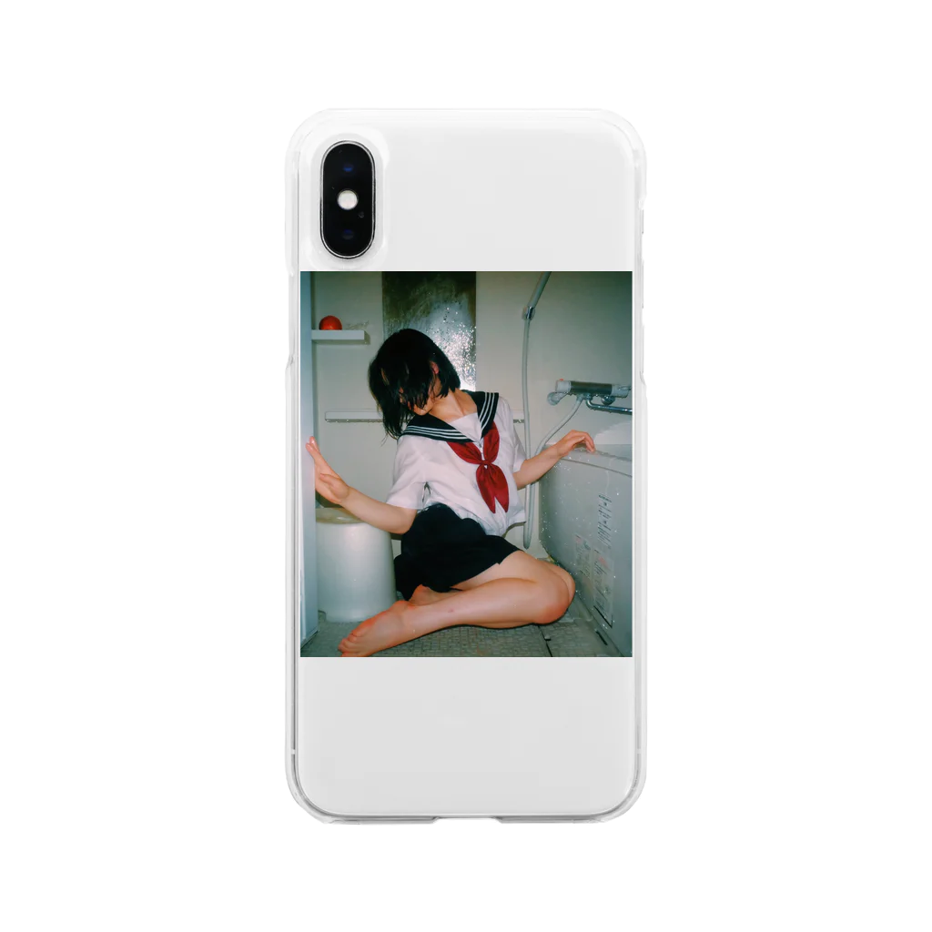 育実の少女は、夜光る。 Soft Clear Smartphone Case