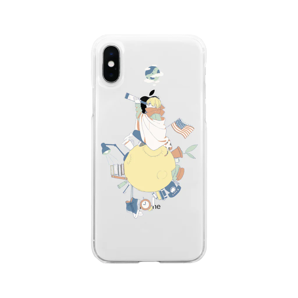 ミツメユラの観測 Soft Clear Smartphone Case