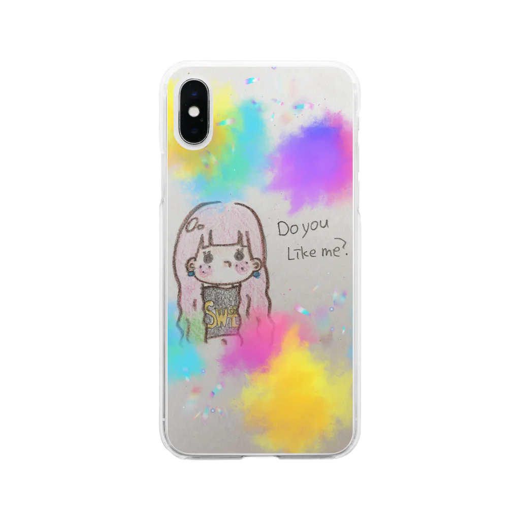 kirakira1004の個性派girl Soft Clear Smartphone Case