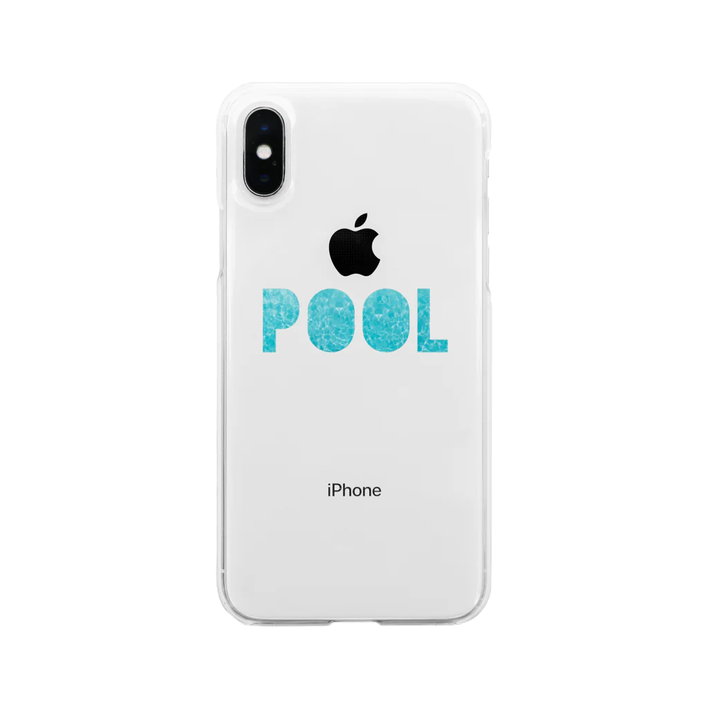 anodezaのPOOL/プール Soft Clear Smartphone Case