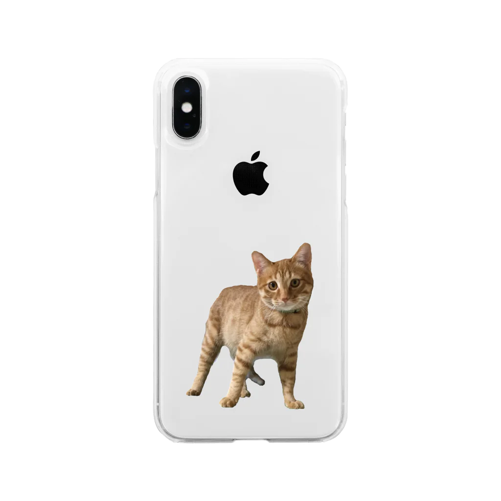 猫ねこネコ!チャム&シロのチャム&シロ Soft Clear Smartphone Case