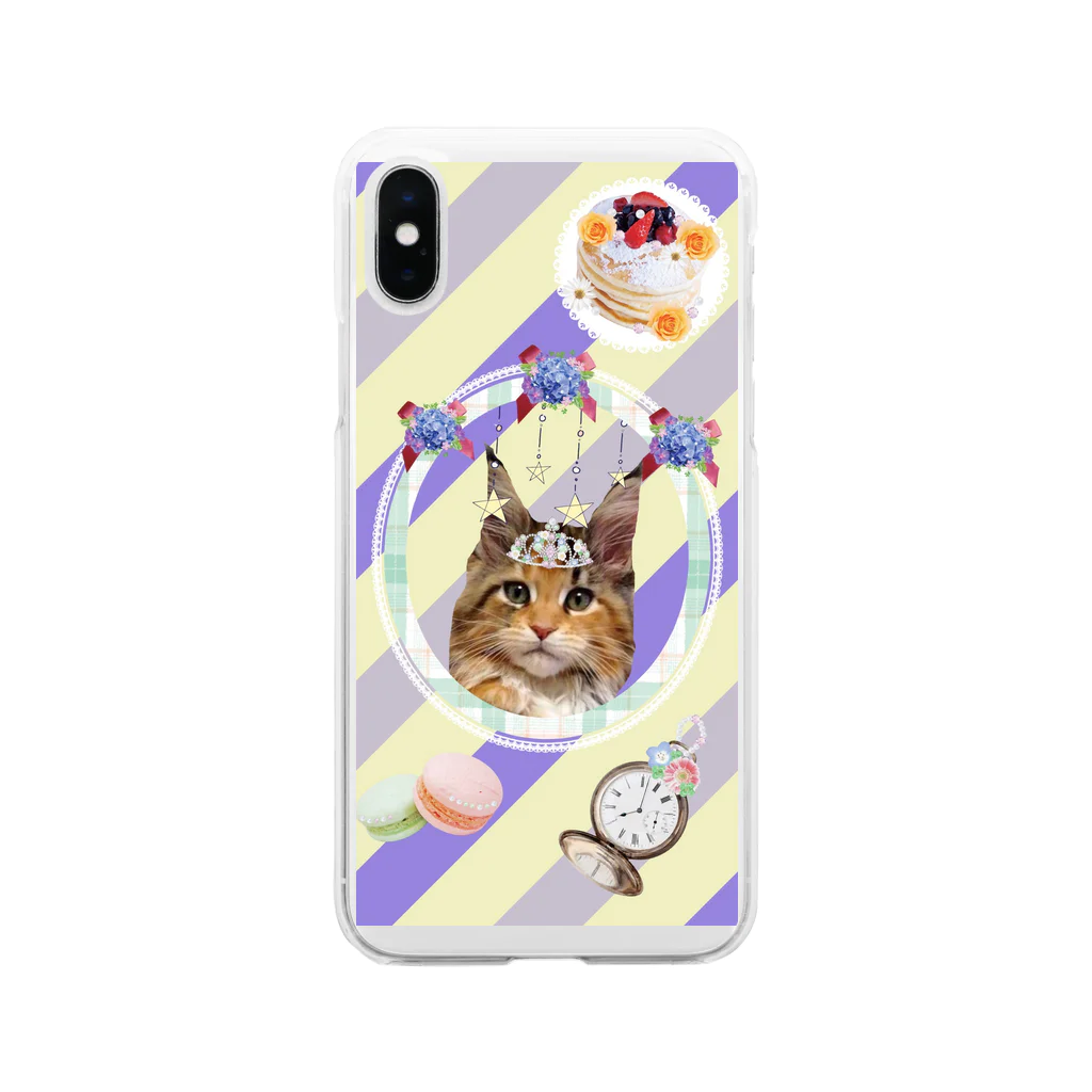 Shinoのねこねこ Soft Clear Smartphone Case