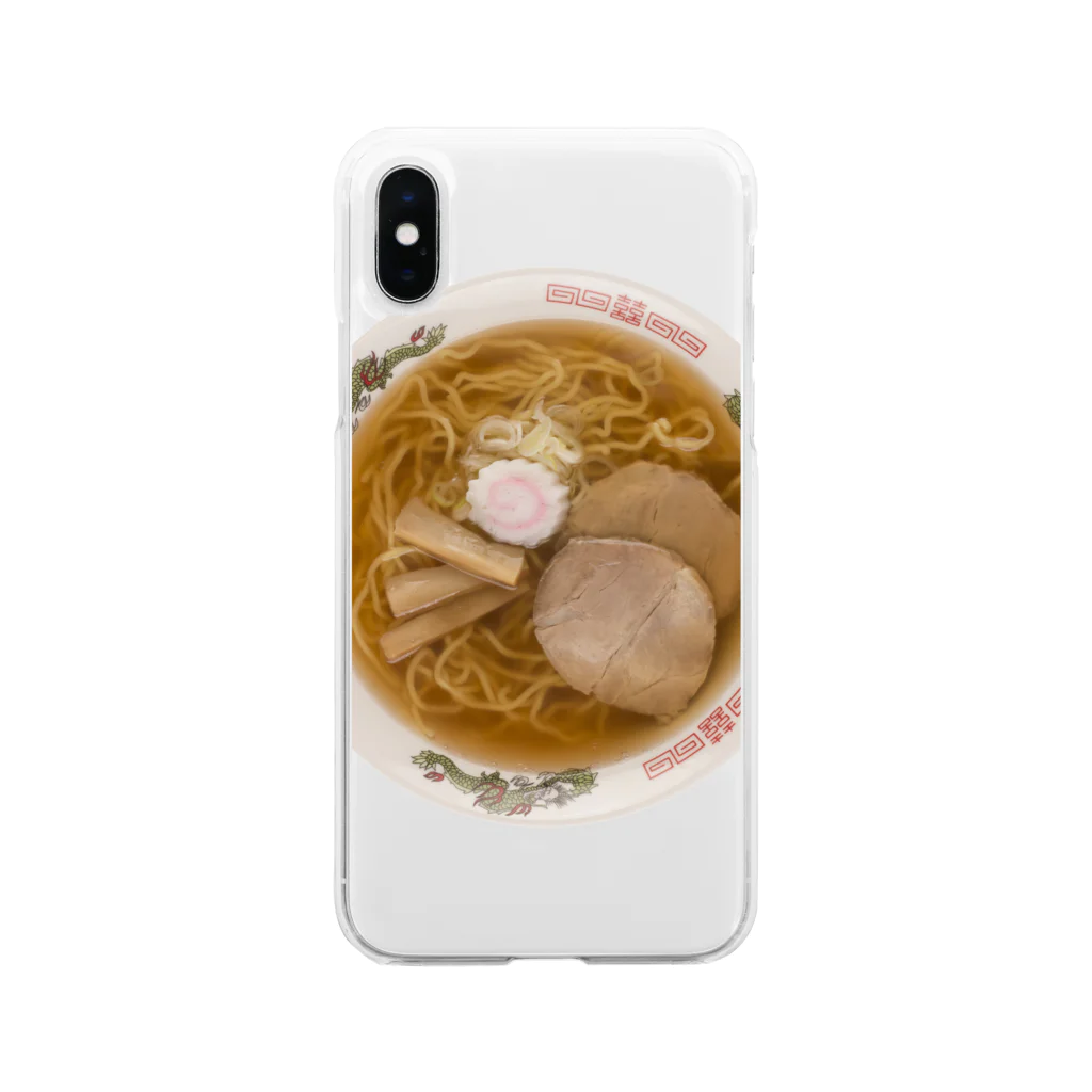 simoneのラーメン醤油 Soft Clear Smartphone Case