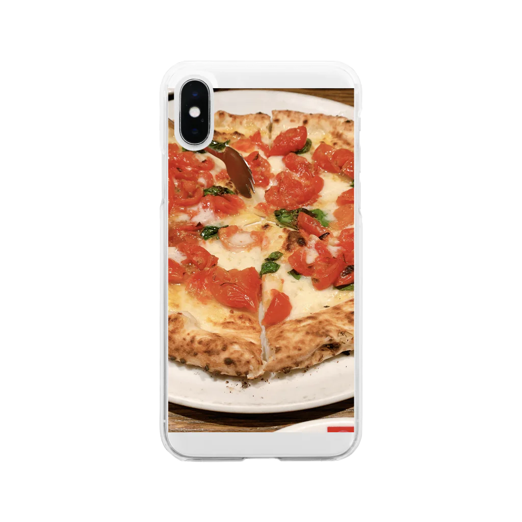ken_nogiのピザ Soft Clear Smartphone Case