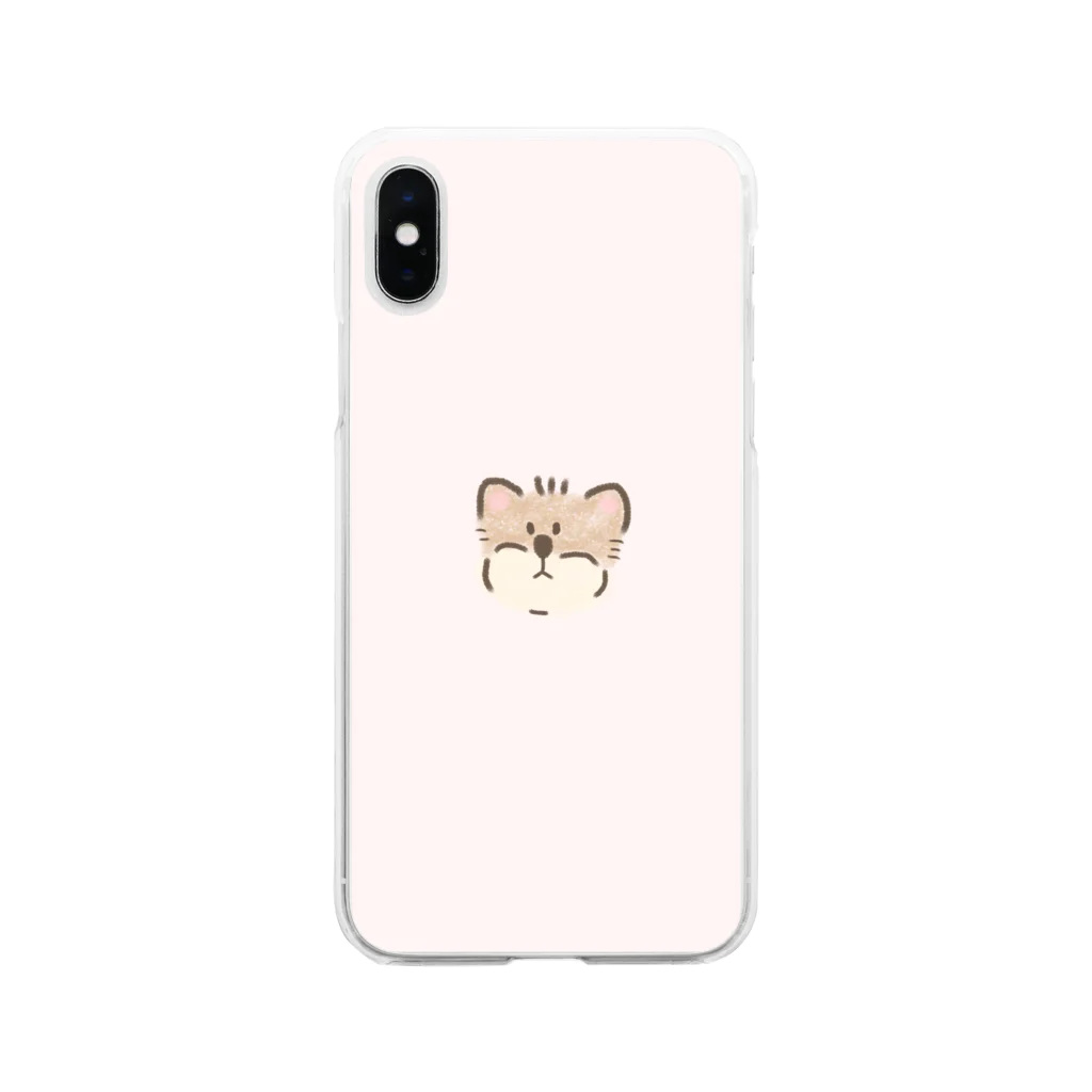 𝙪𝙢𝙪𝙢𝙪のふわふわキツネ Soft Clear Smartphone Case