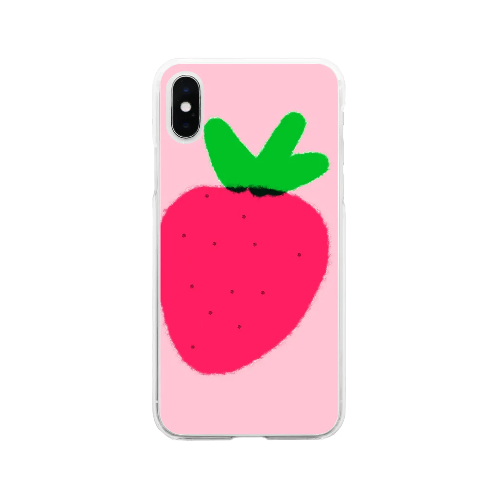 ふわり＊曼荼羅アートのichigo Soft Clear Smartphone Case