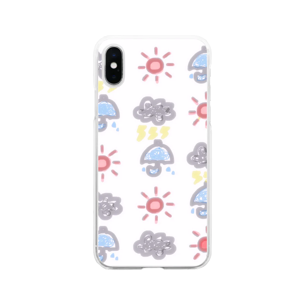 ぬうの天気いっぱい Soft Clear Smartphone Case