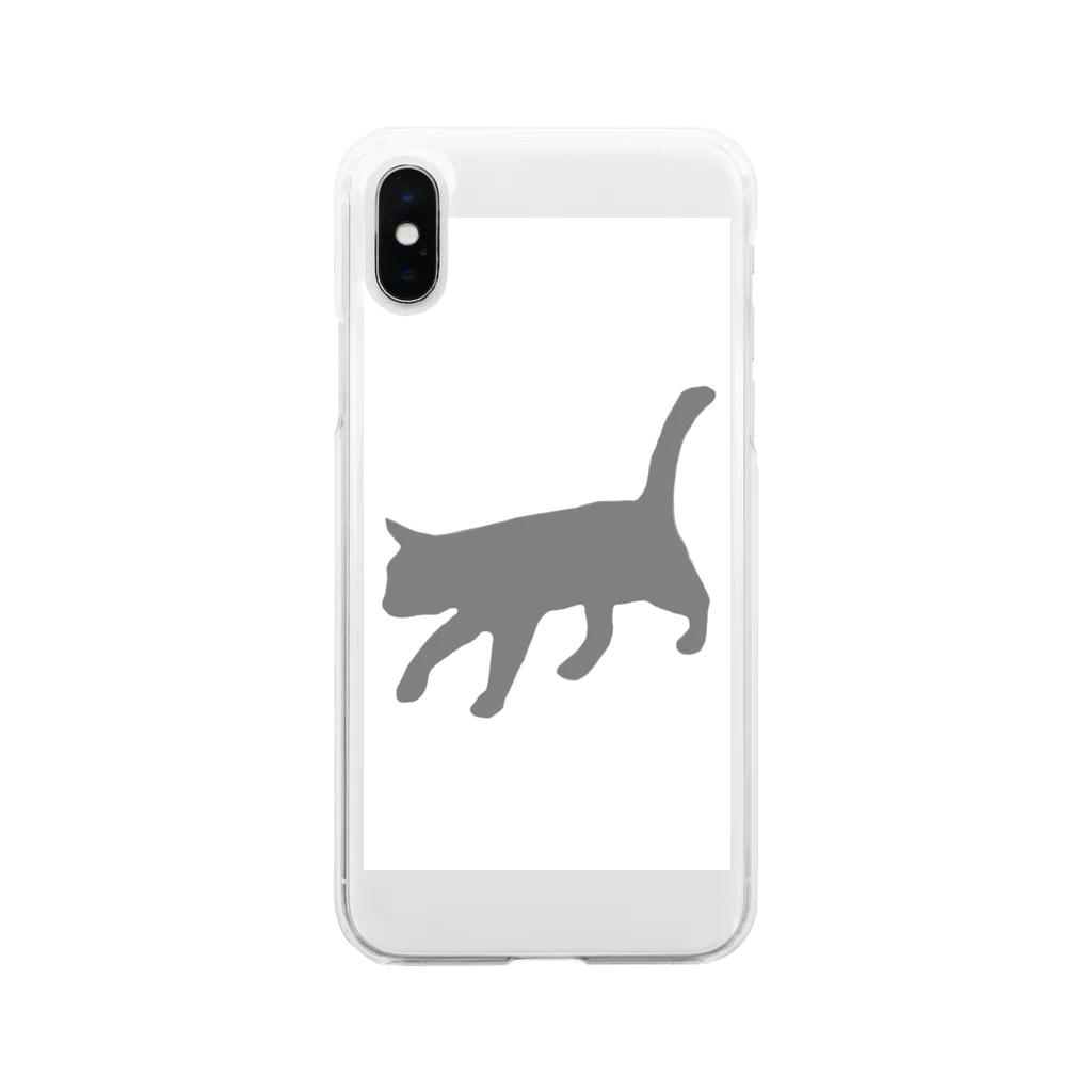 ラ ベル メールのにゃんこ Soft Clear Smartphone Case