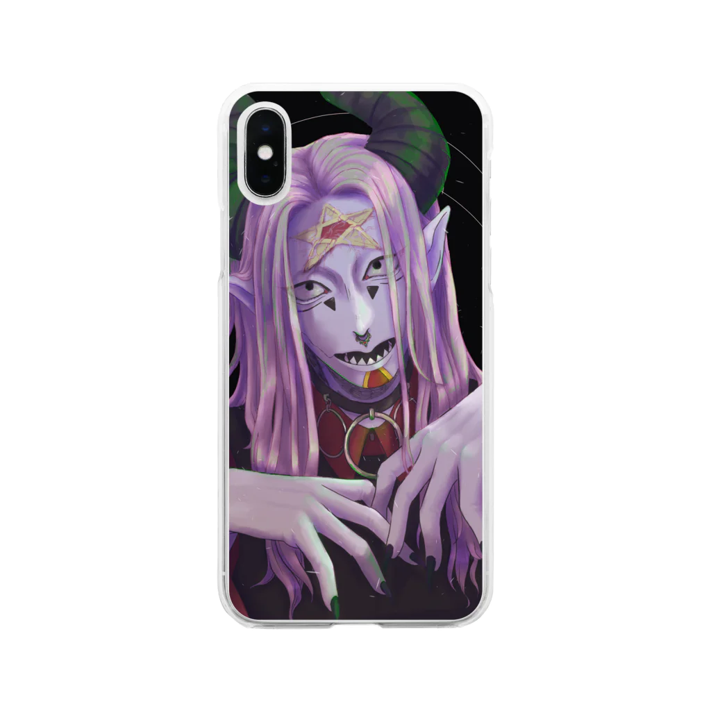 高品質卵黄のSatan Soft Clear Smartphone Case