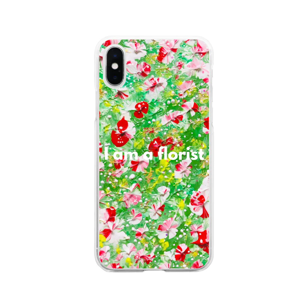 せきね まりのの私はお花屋さんです🌺 Soft Clear Smartphone Case