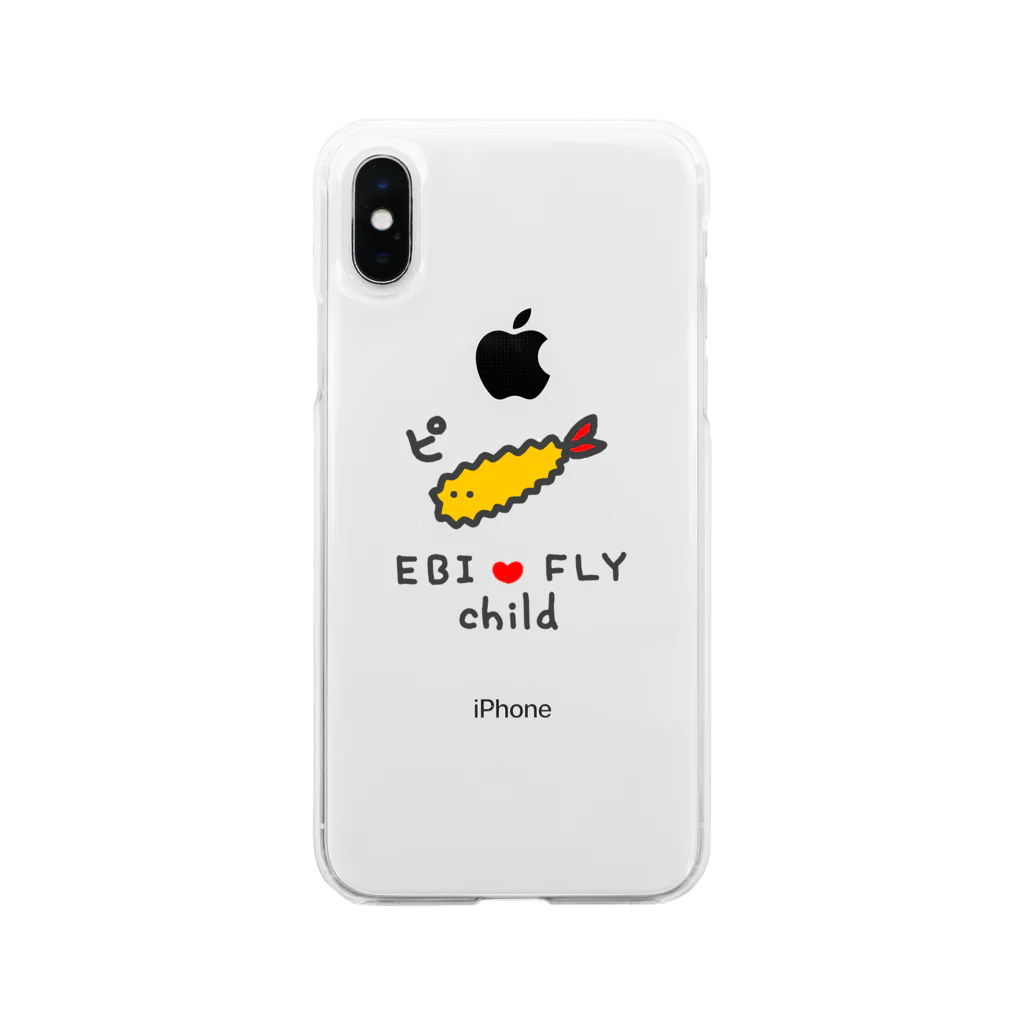 ありもしないショップのEBI FLY child Soft Clear Smartphone Case