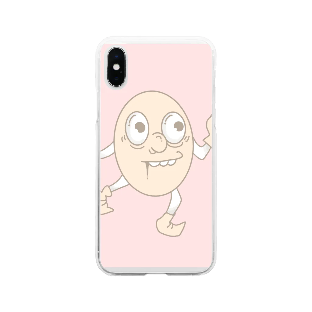 めろんぱんのピンクモンスちゃん Soft Clear Smartphone Case