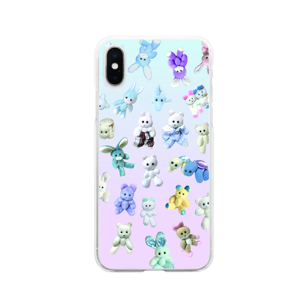 くまきちショップやさんのK-FAMILY day Soft Clear Smartphone Case