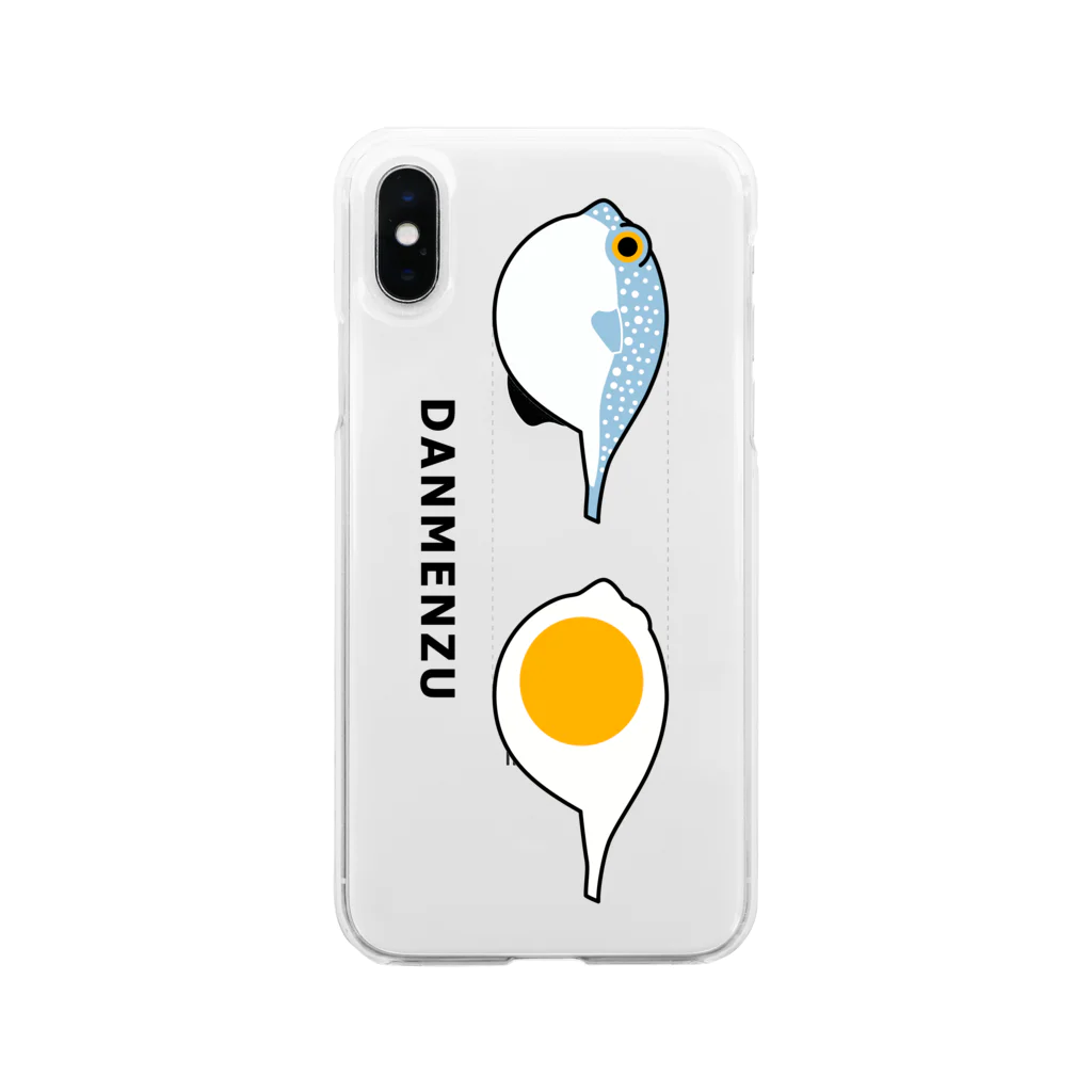 huroshikiのDANMENDU （断面図） Soft Clear Smartphone Case