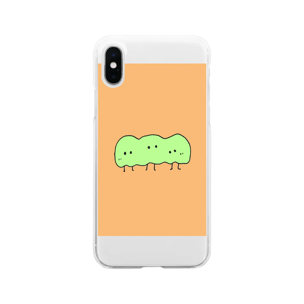 410kiki_shopのぬのちゃんズ_豆ちゃん兄弟 Soft Clear Smartphone Case