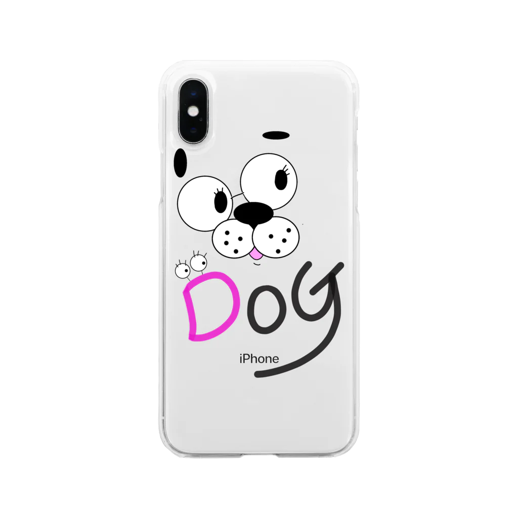 miruのメガネ犬 Soft Clear Smartphone Case