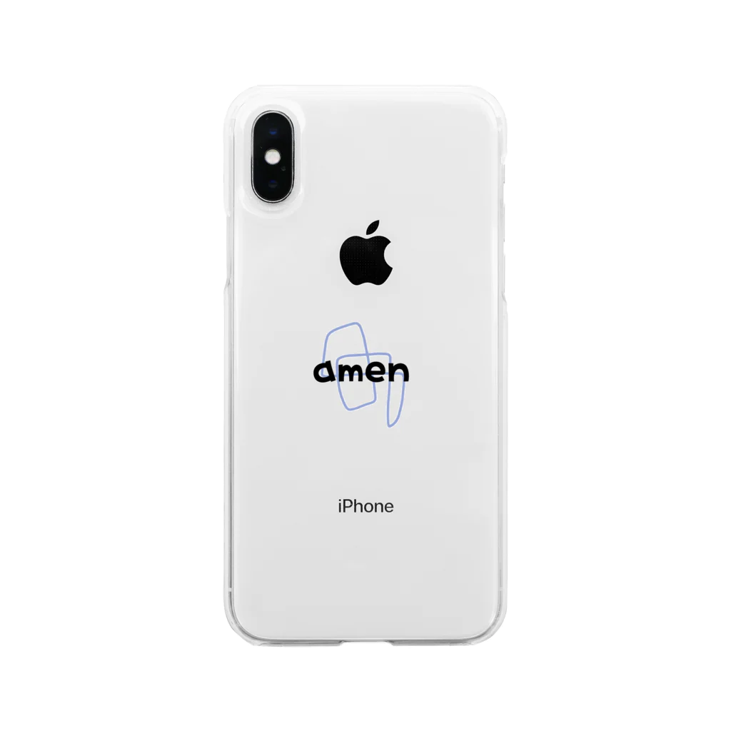 shop✴︎クリスチャングッズのamen（アーメン） ソフトクリアスマホケース