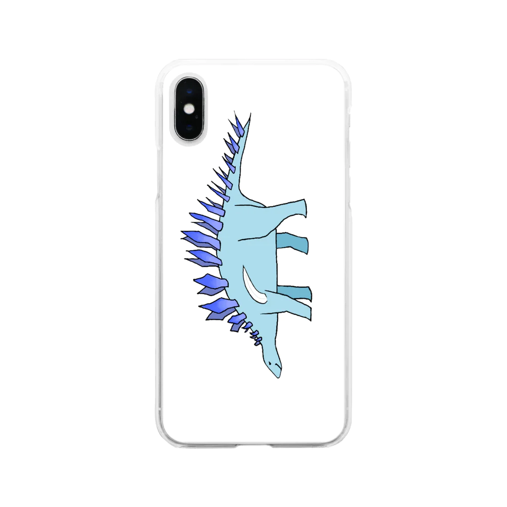 skk_hahahaのけんとろさうるす Soft Clear Smartphone Case