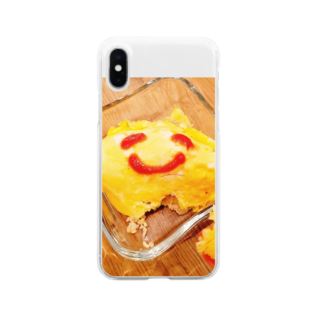 白玉shopのほほえムライス Soft Clear Smartphone Case