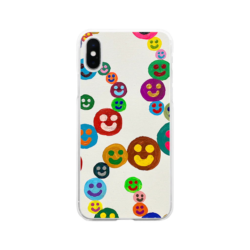 aaaaaaisaaaのsmile star Soft Clear Smartphone Case