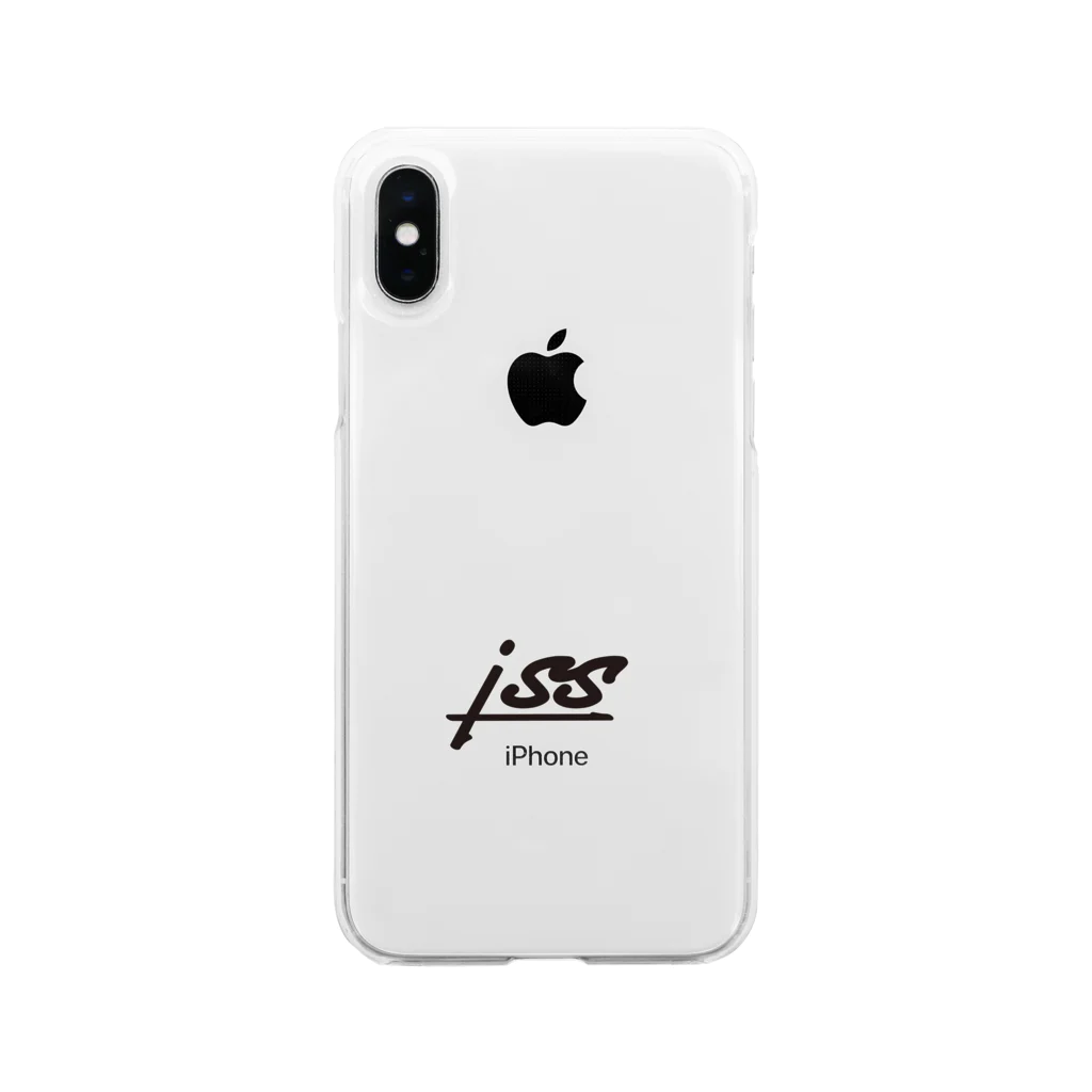 iss-イズ-のイズロゴ Soft Clear Smartphone Case