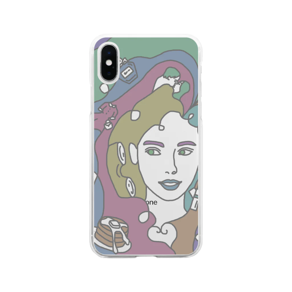 toya.のalive.【クール】 Soft Clear Smartphone Case