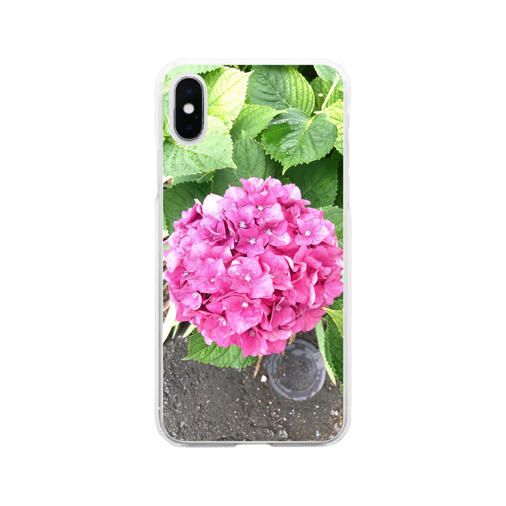 フラワーライフ💐🌹の紫陽花✨ Soft Clear Smartphone Case