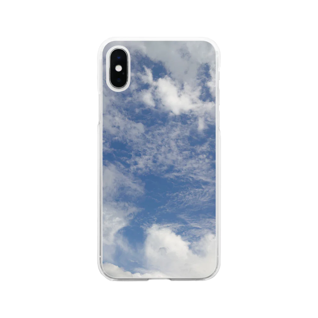 🌸萬屋千絵🌸の夏空 Soft Clear Smartphone Case