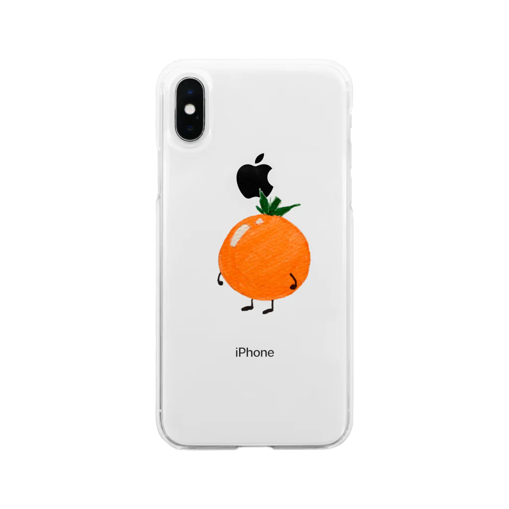 takeと助手のTシャツ屋さんのプチトマト Soft Clear Smartphone Case