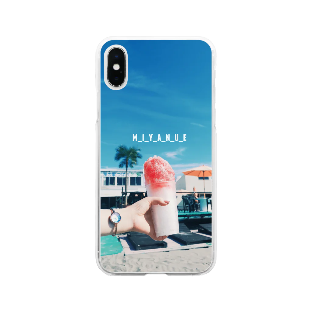 miyanueの常夏🍧 Soft Clear Smartphone Case