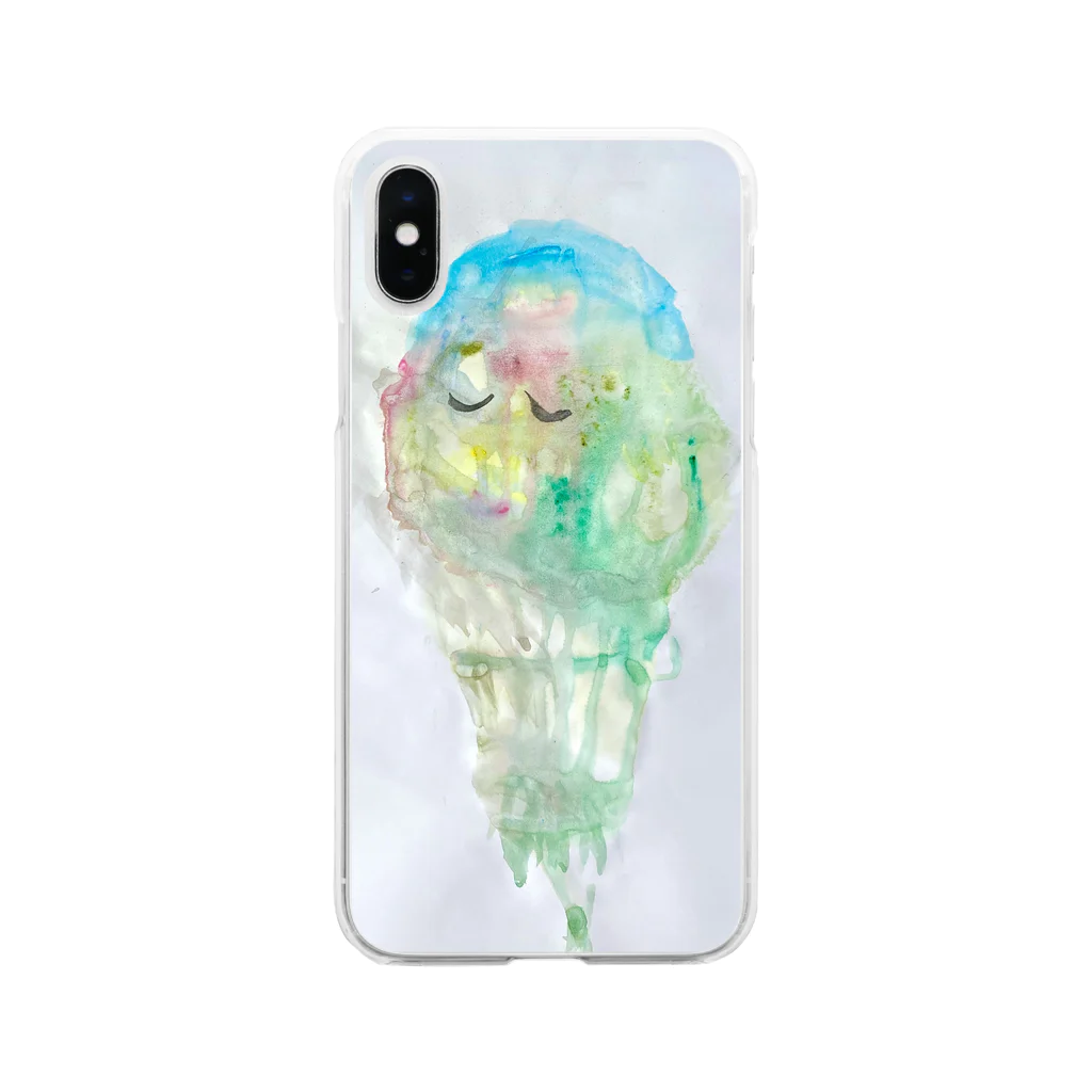 Mudança de vidaの魂っ子ちゃん 5 Soft Clear Smartphone Case