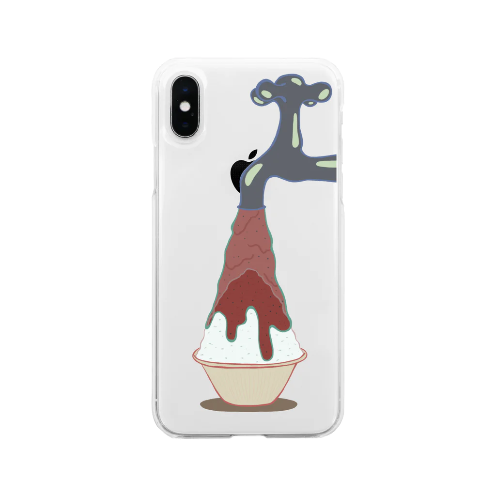 prunelleのかき氷 Soft Clear Smartphone Case