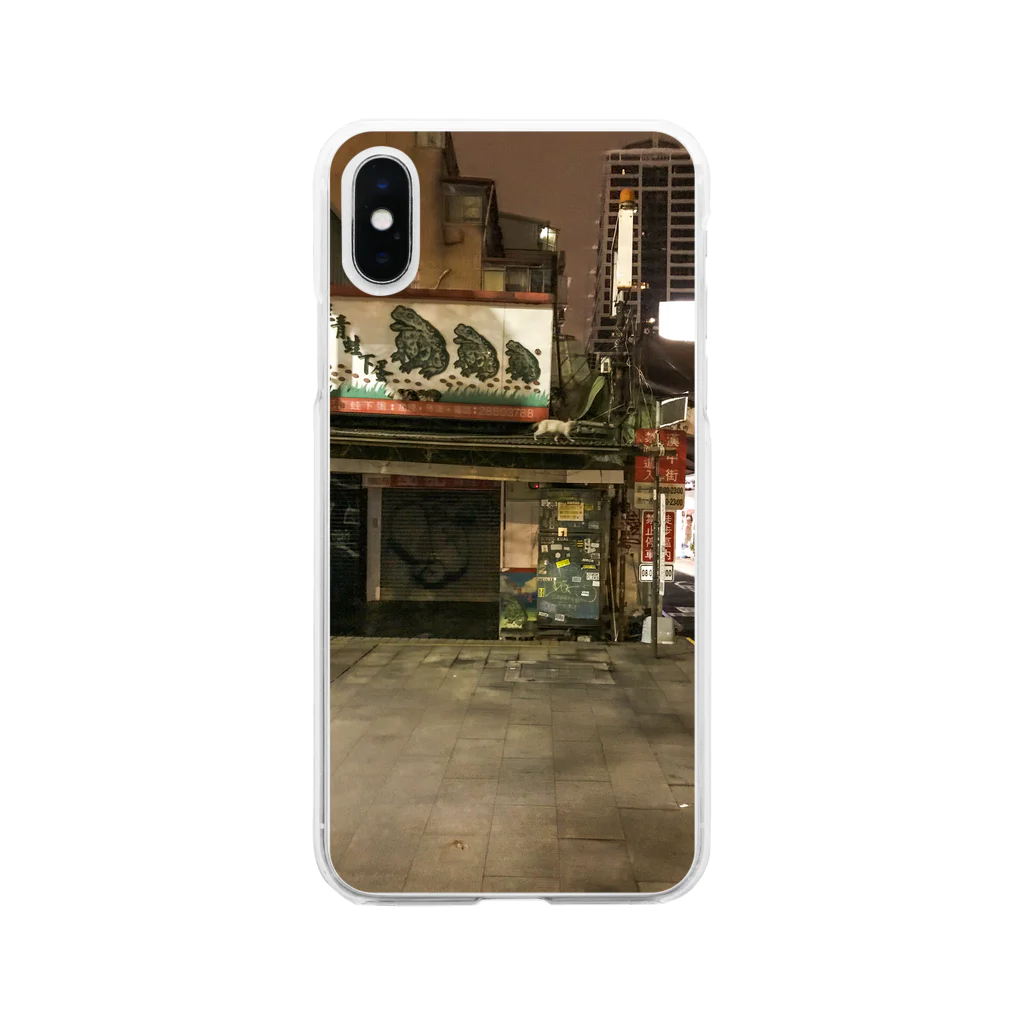 旅先pics📸の夜の台北　閉店後 Soft Clear Smartphone Case