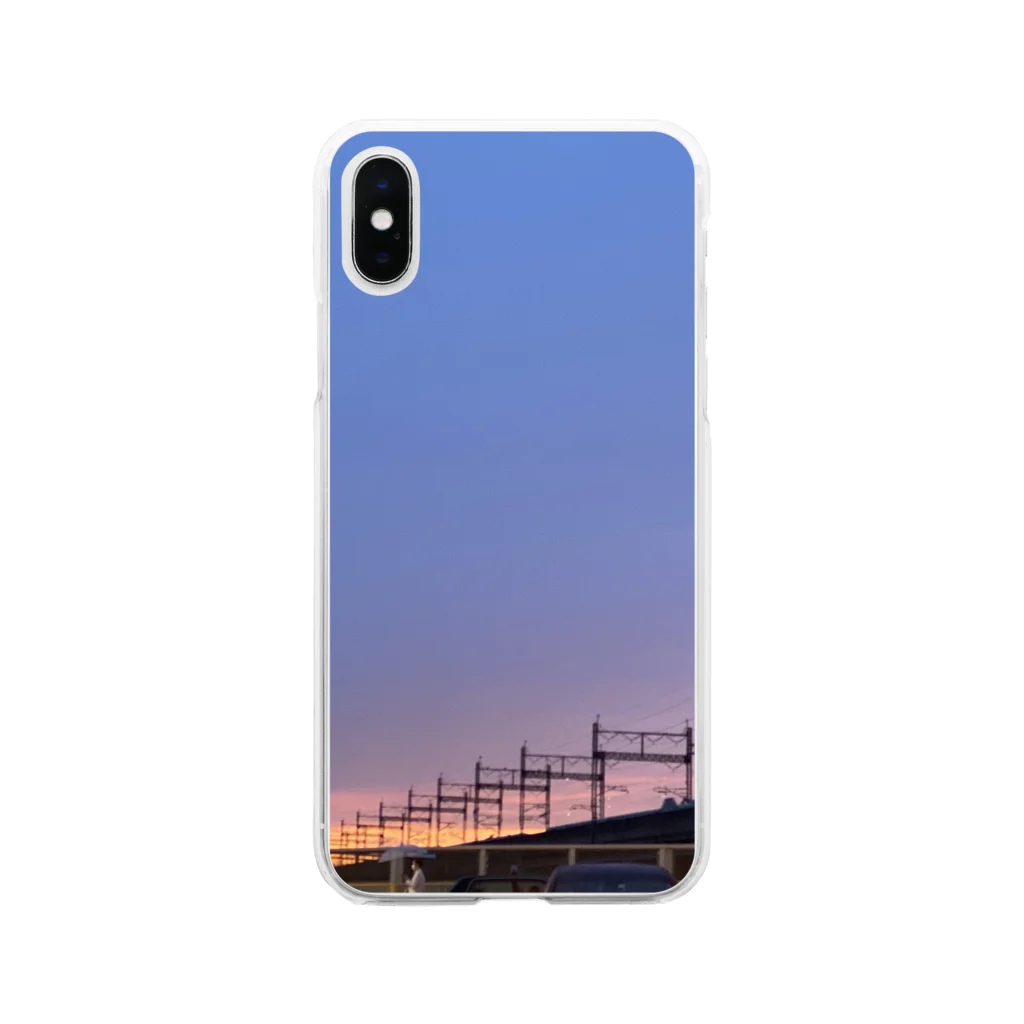 yukkyの夕焼 Soft Clear Smartphone Case