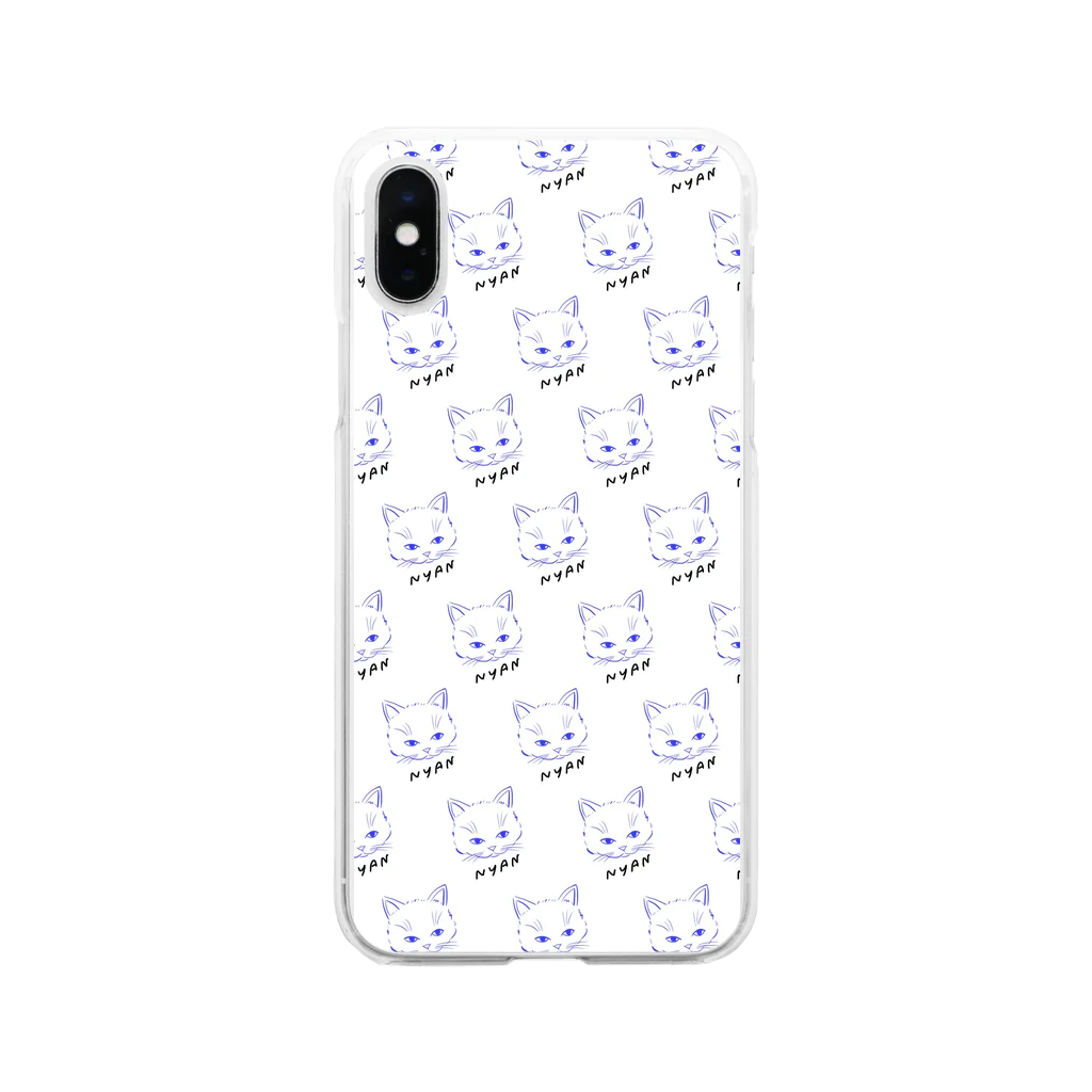 shoのNYAN Soft Clear Smartphone Case