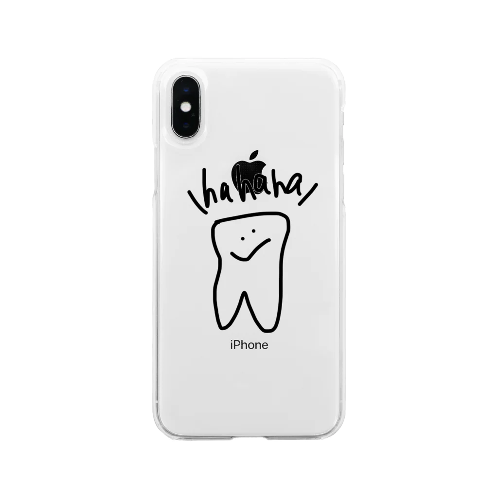 shienoのhahaha Soft Clear Smartphone Case