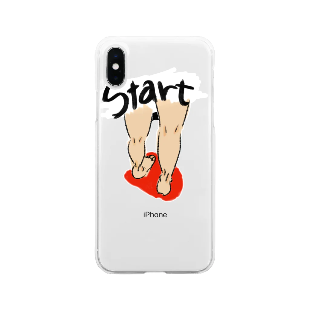 popokoroのstart road Soft Clear Smartphone Case