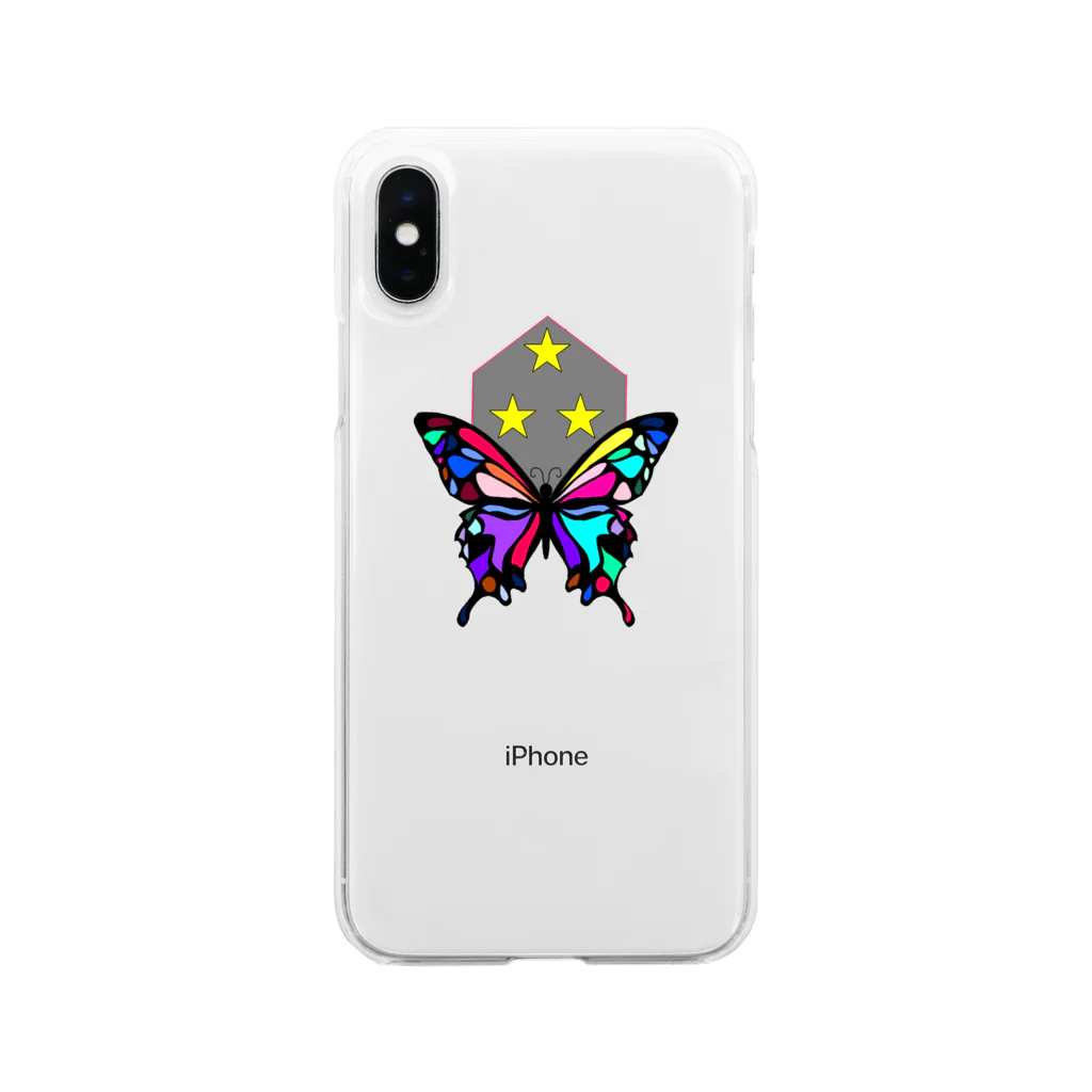 An-nyanのアゲハ🦋 Soft Clear Smartphone Case