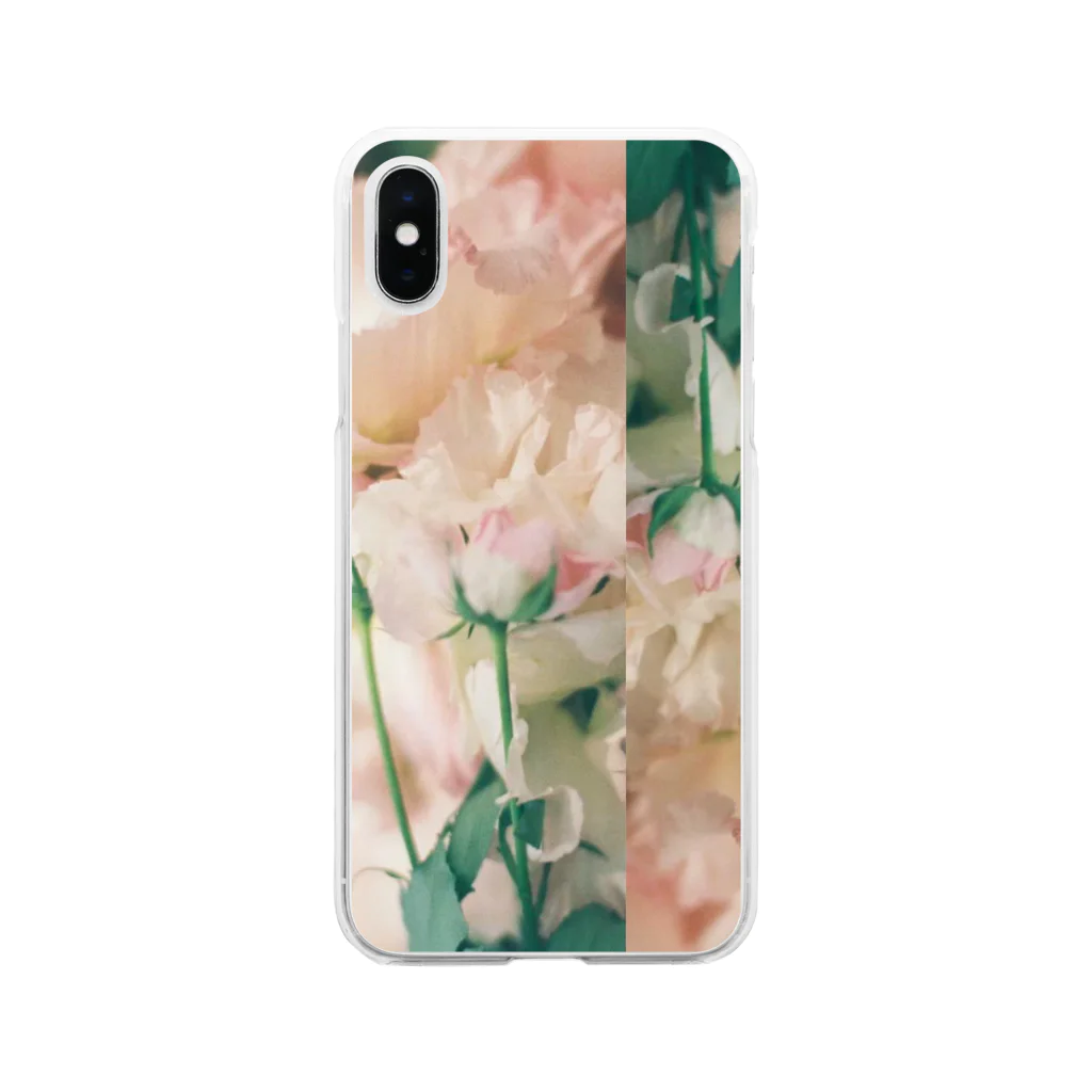 rinco_____のflowers Soft Clear Smartphone Case