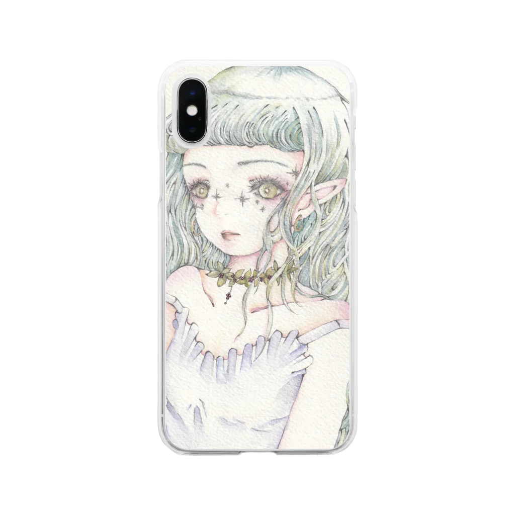 art by.ASAKAの精霊 Soft Clear Smartphone Case