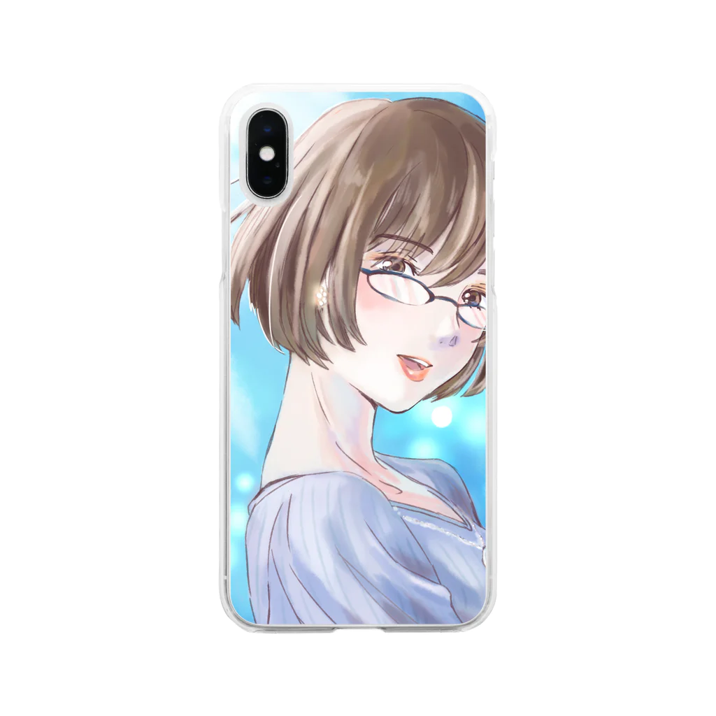 🧅永沢さんの永沢さん スマホケース Soft Clear Smartphone Case