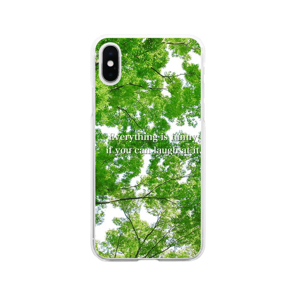mimi_factoryの新緑 Soft Clear Smartphone Case