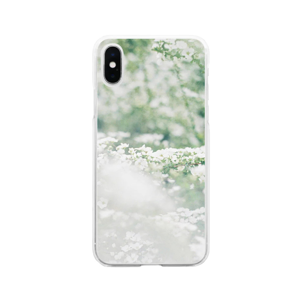 rmtmの雪柳 Soft Clear Smartphone Case