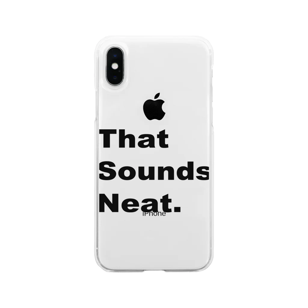 Public grandのThat Sounds Neat.シリーズ Soft Clear Smartphone Case