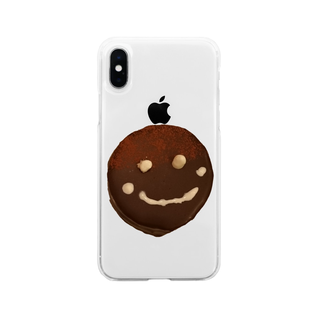 でおきしりぼ子のザッハトルテの微笑み Soft Clear Smartphone Case